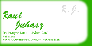 raul juhasz business card