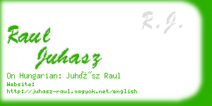 raul juhasz business card